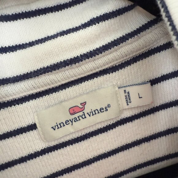 Women Vineyard Vines Regatta Americana Shep Shirt in Blue White Size Large - Picture 6 of 11
